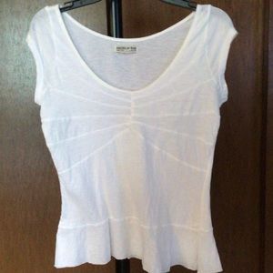 American Rag Women Juniors Top White Sleeveless, Small
